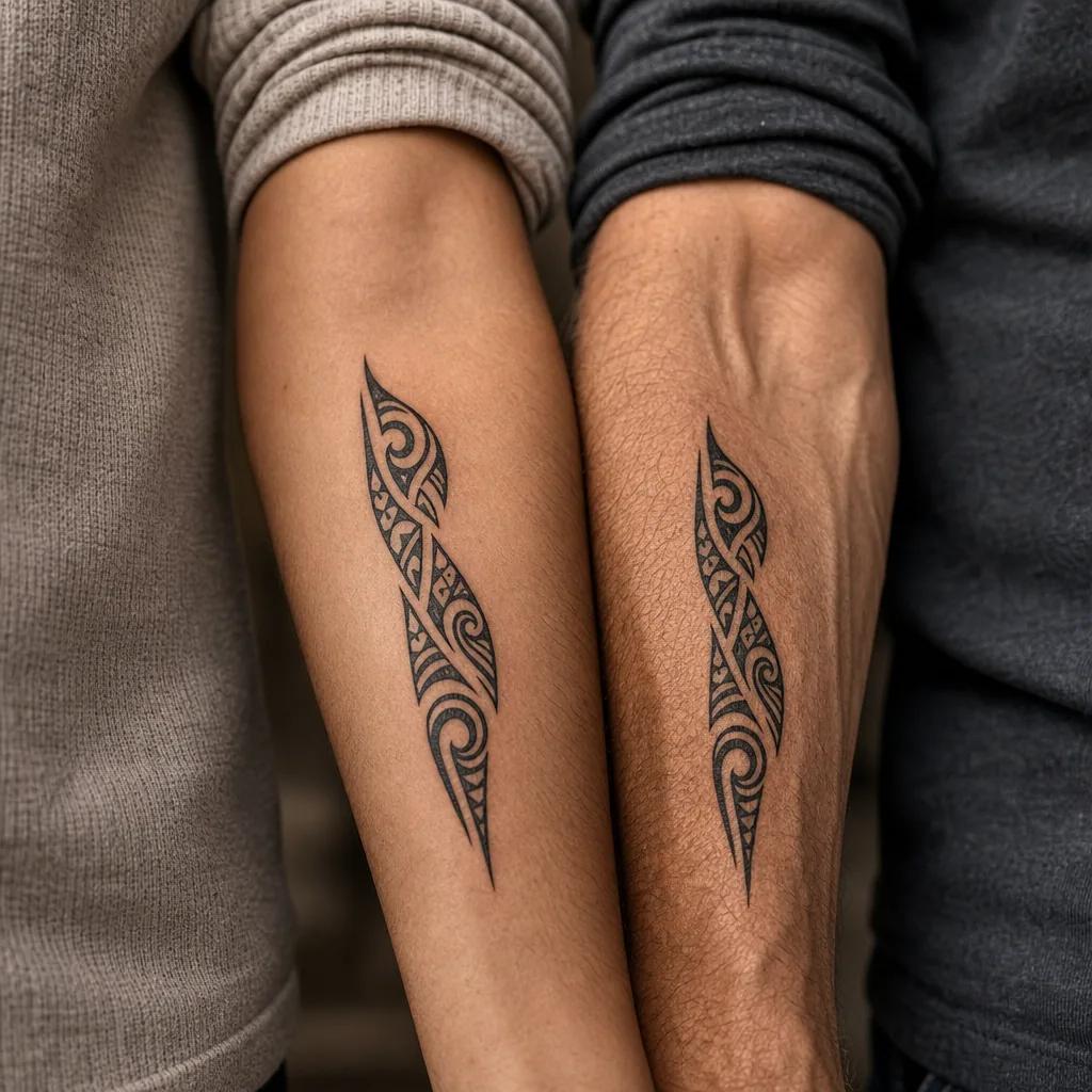 father and son-tattoo watercolor father and son