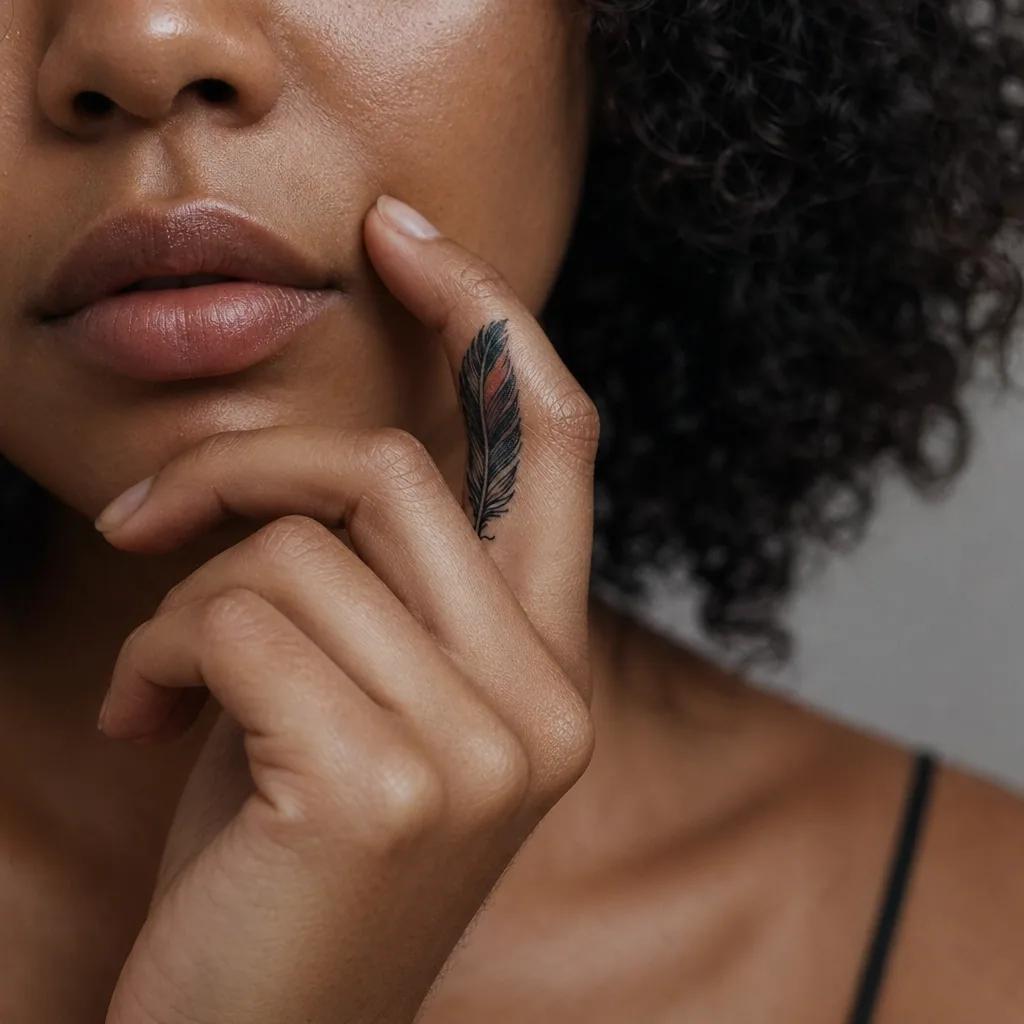 finger-tattoo geometric star