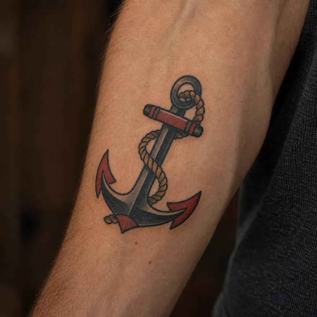 men's forearm tattoo masculine skull, realistic photo on skin