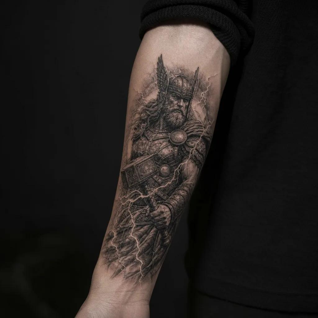 men's forearm tattoo forearm mandala, realistic photo on skin