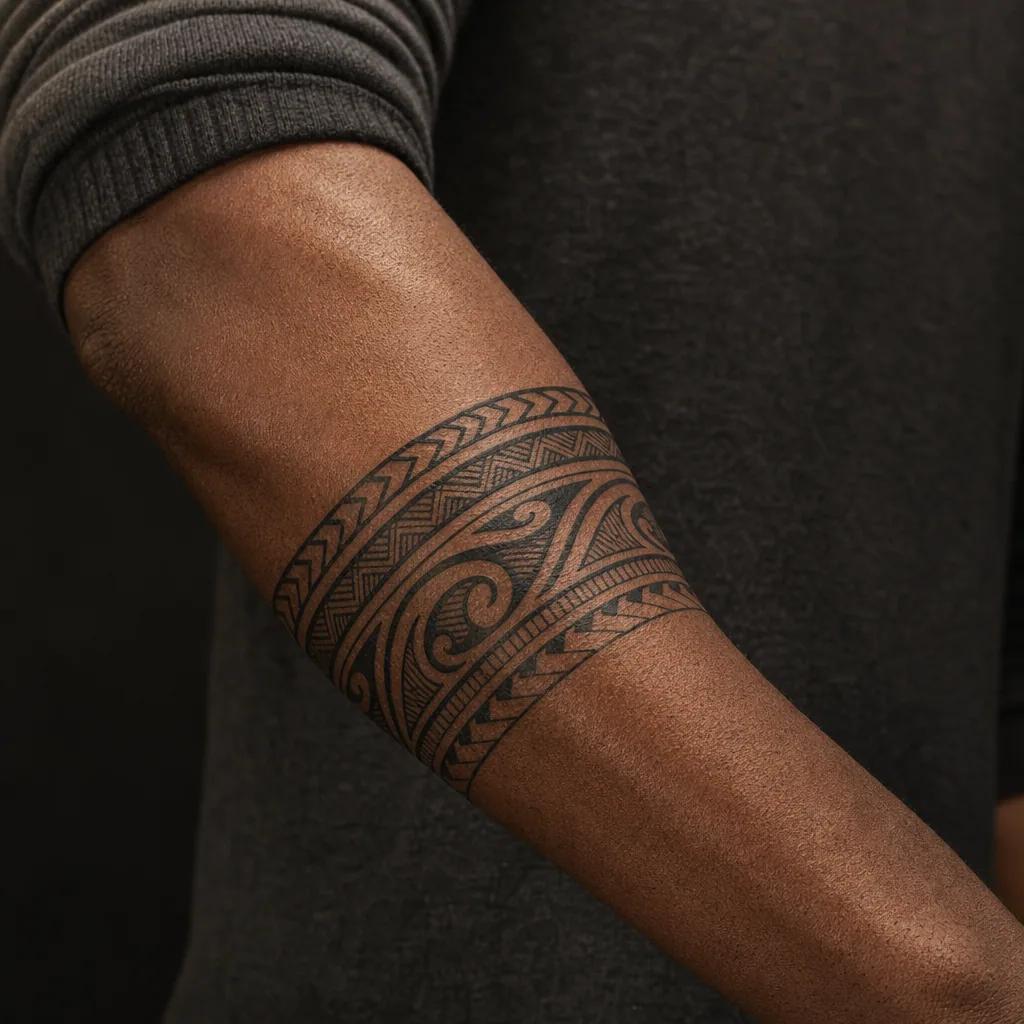 men's forearm tattoo abstract lightning, realistic photo on skin