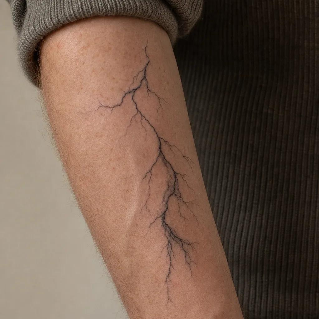 men's forearm tattoo forearm patchwork, realistic photo on skin