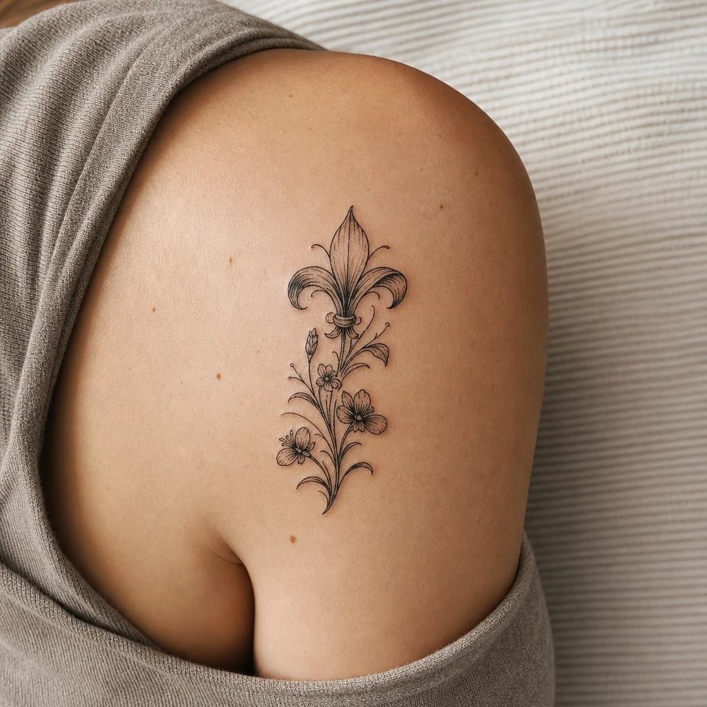 idée tatouage maman fleur de naissance