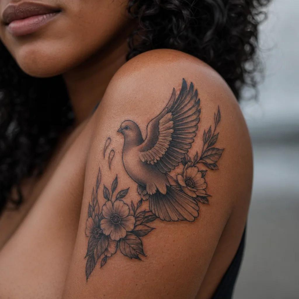 memorial-tattoo geometric broken heart