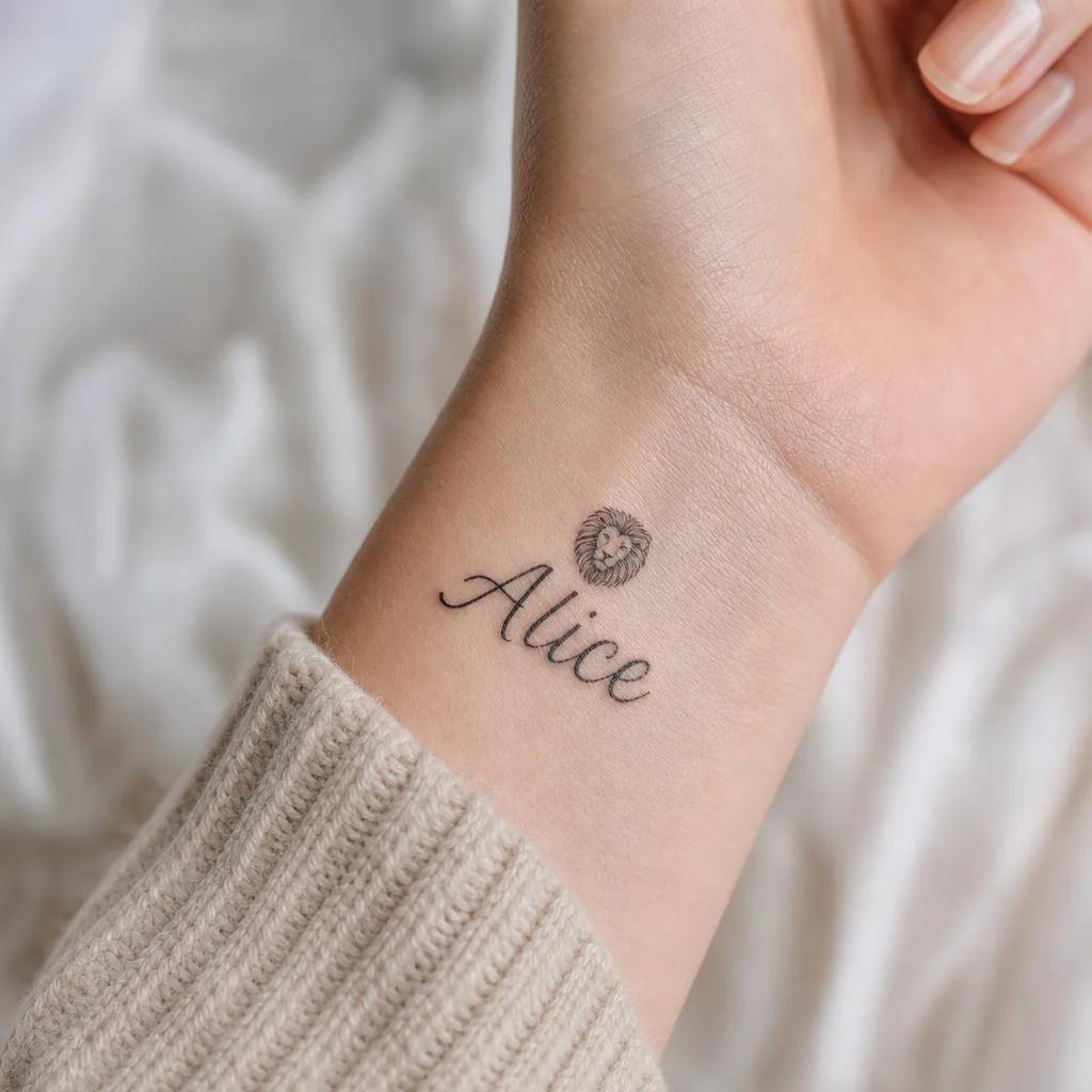 name-tattoo modern tribal name