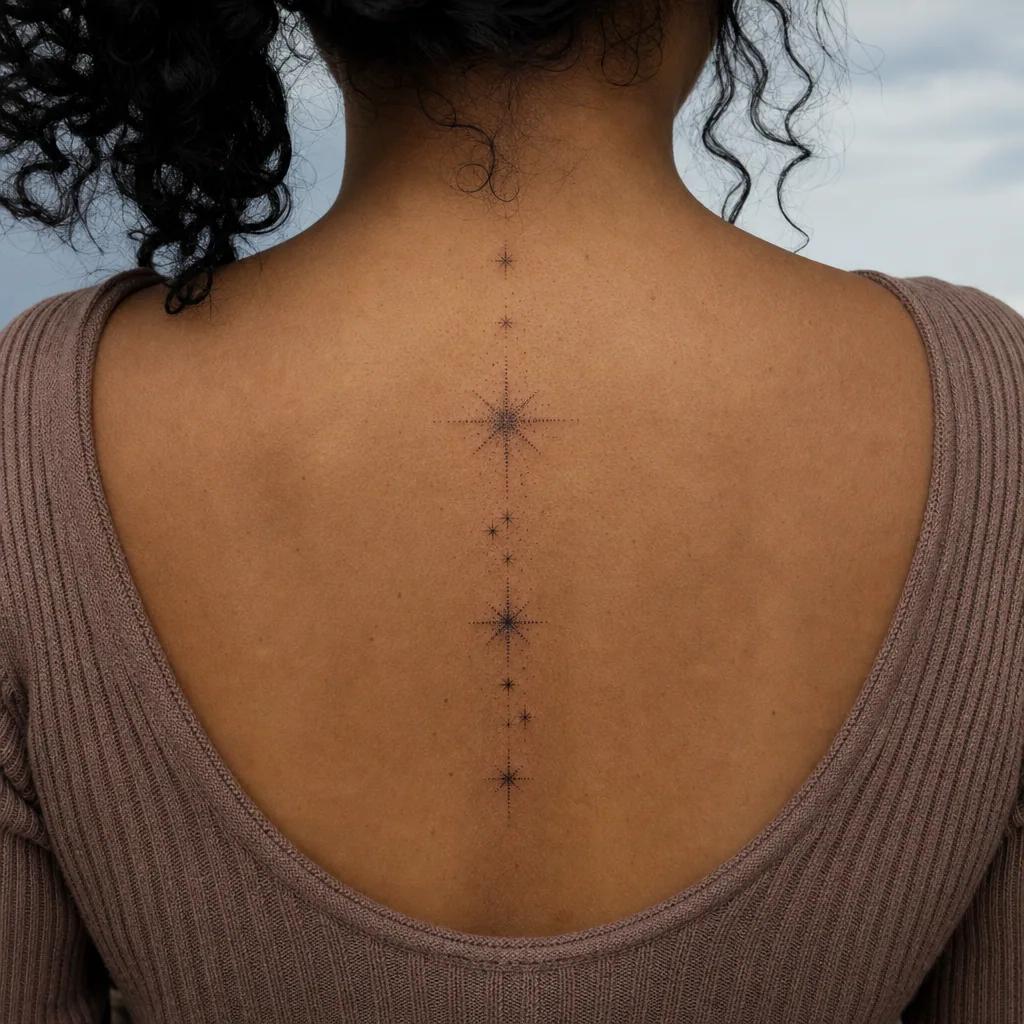 parents-tattoo dotwork stars