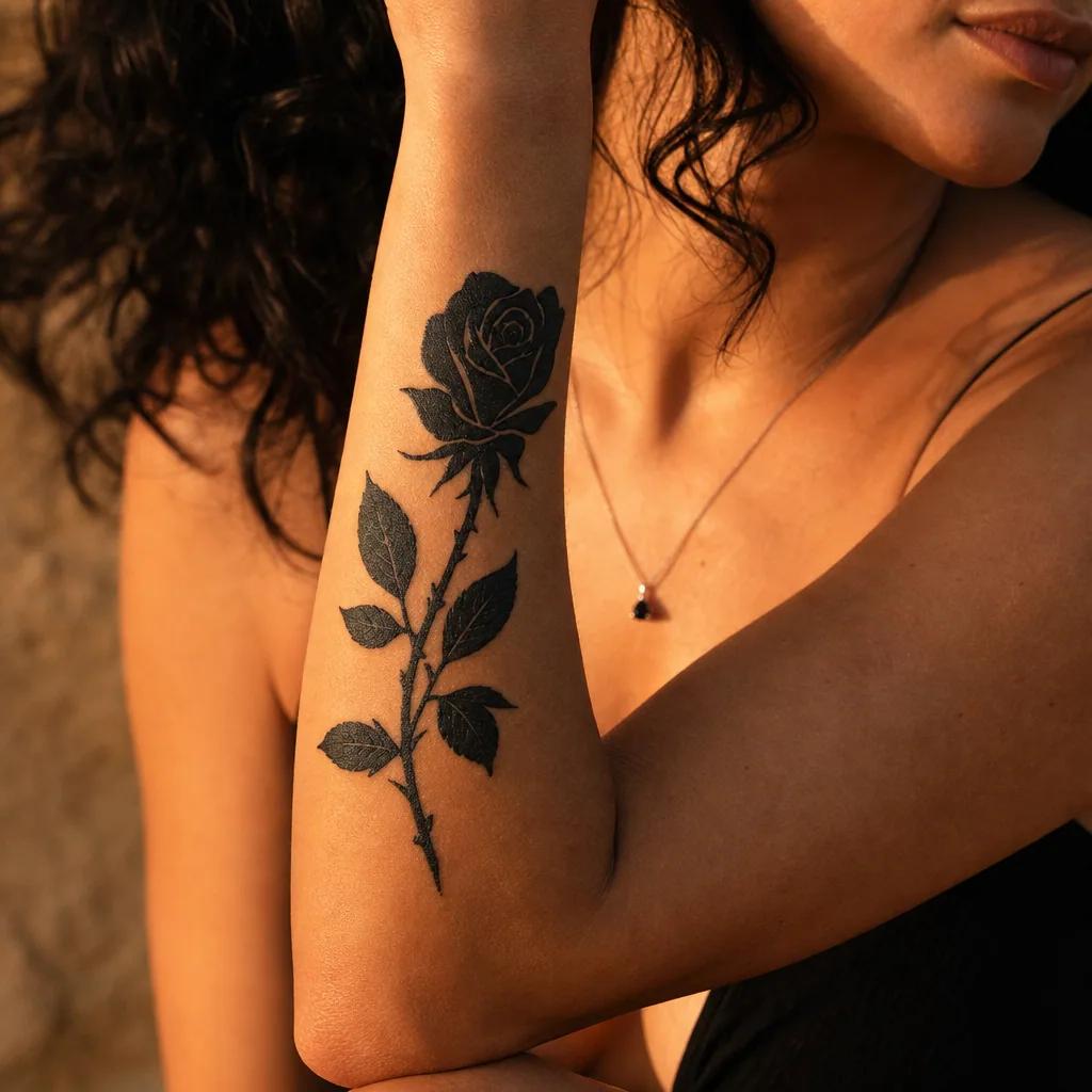 rose tattoo idea