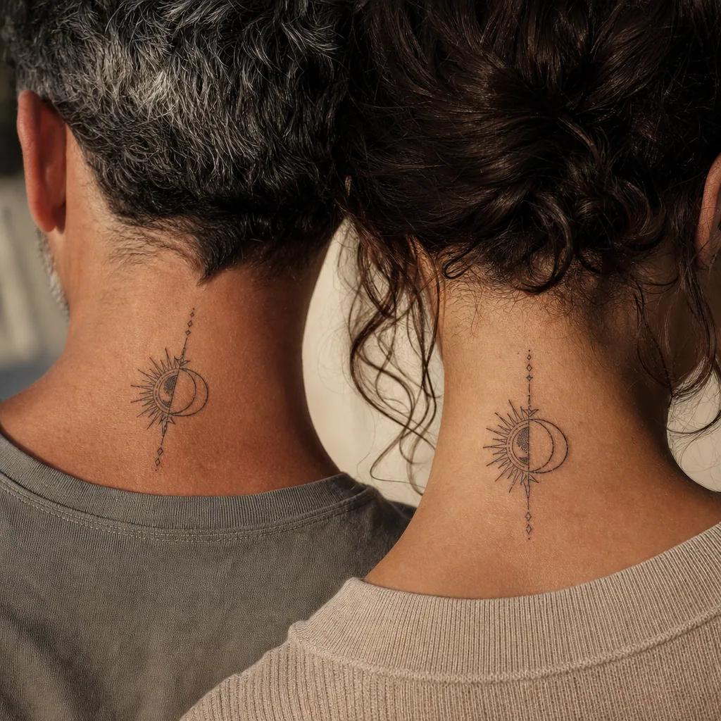 siblings-tattoo lion and lioness