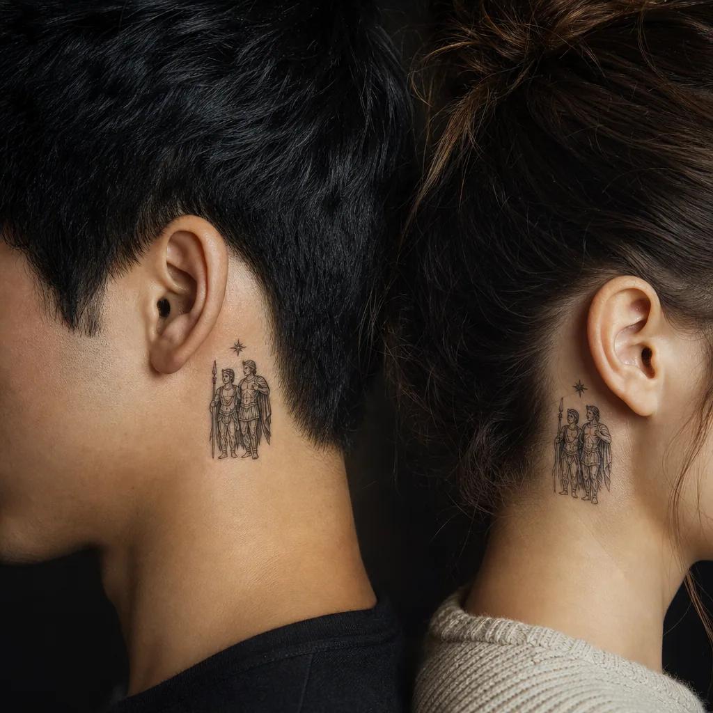 siblings-tattoo ornamental mandala