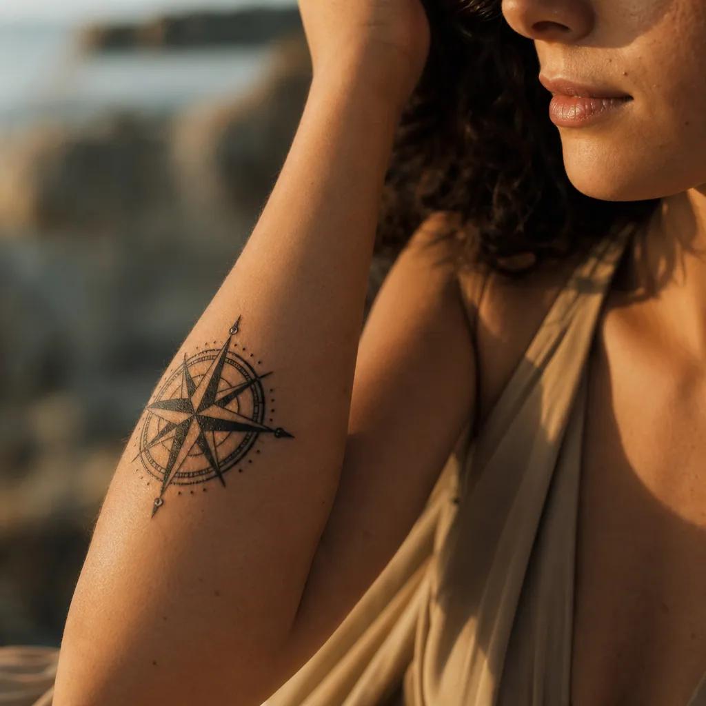 travel-tattoo fine line world map