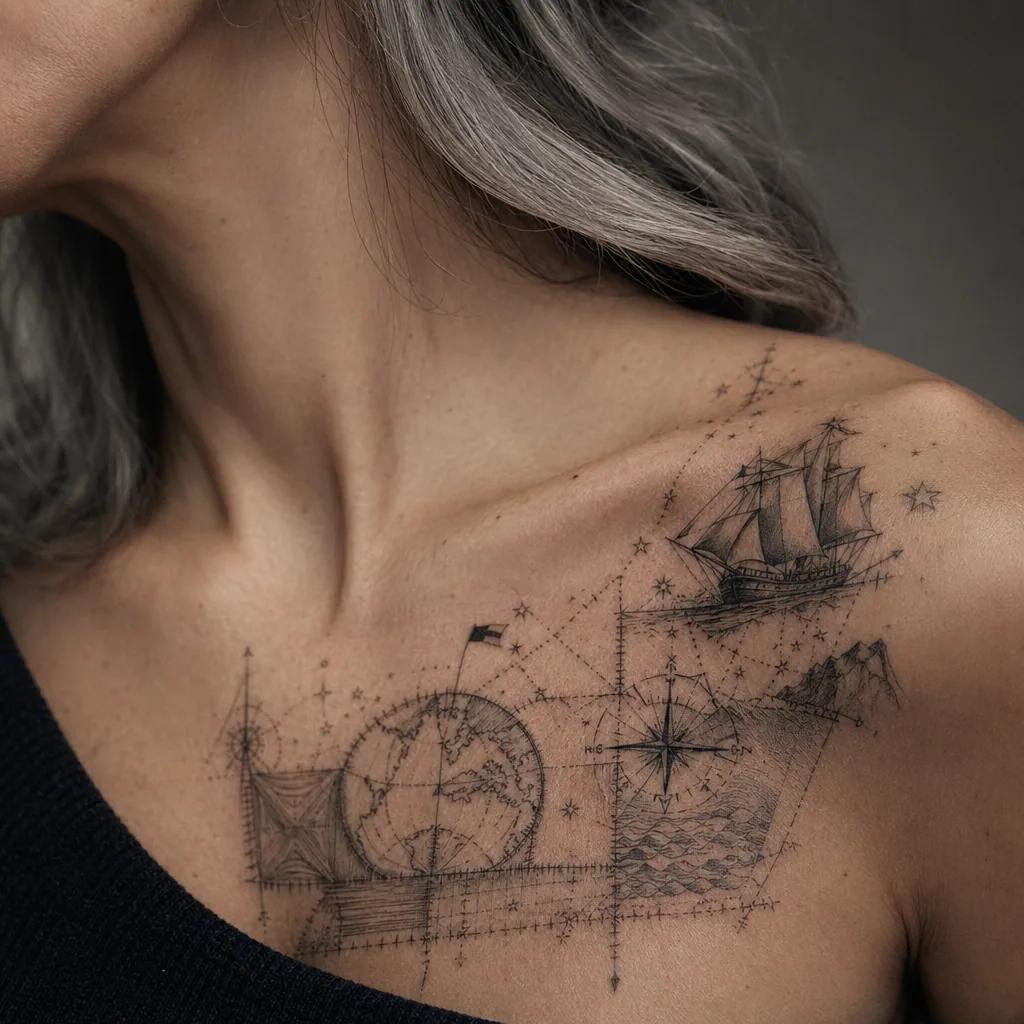 travel-tattoo spiritual traveling feather