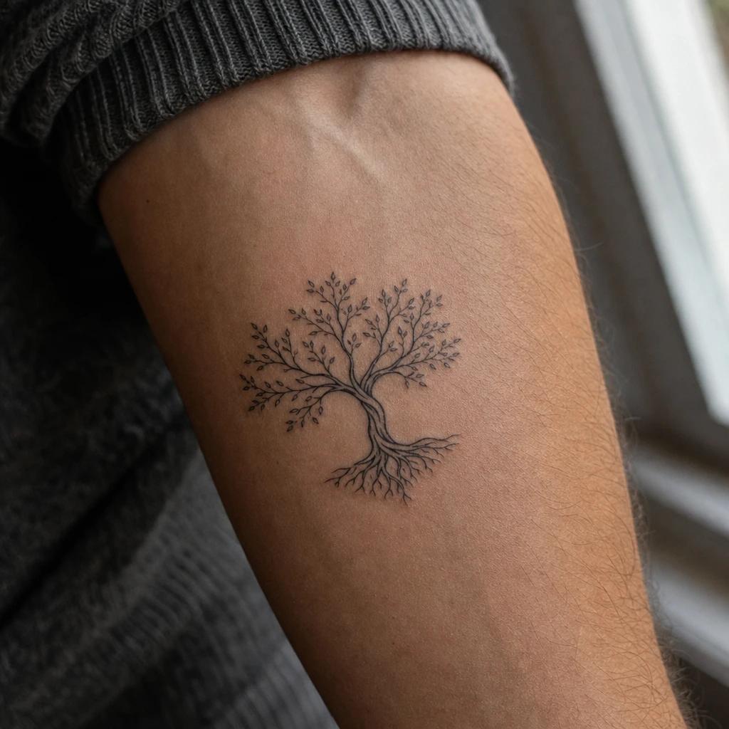 tree of life-tattoo minimalist tree of life