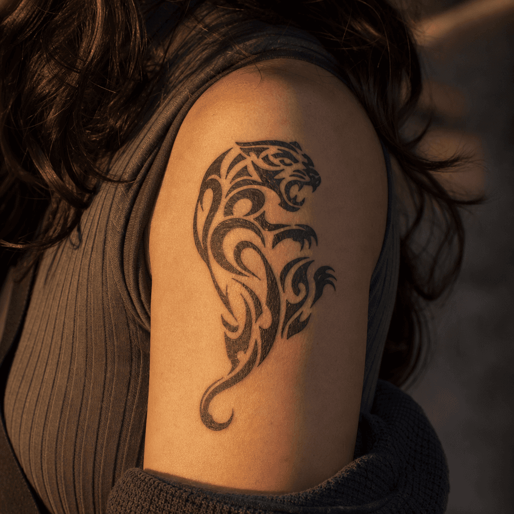 tribal-tattoo powerful animal tribal