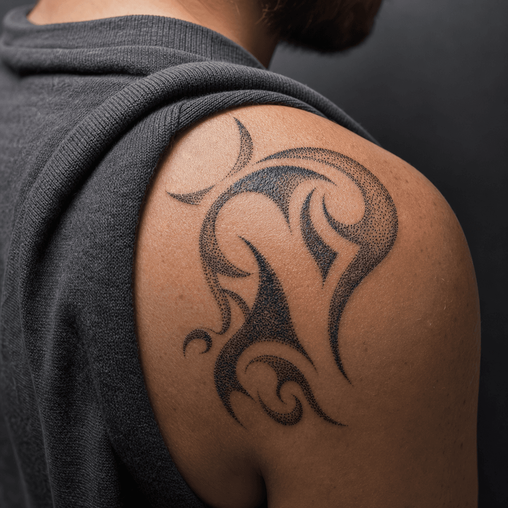 tribal-tattoo dotwork tribal