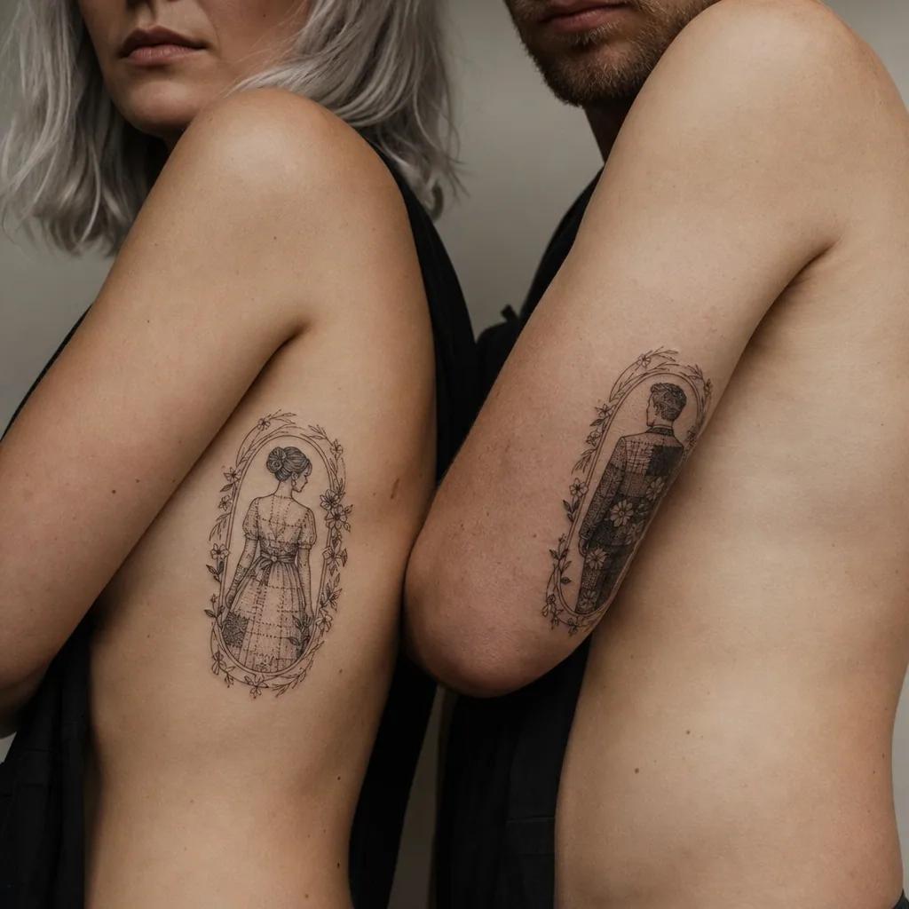 wedding-tattoo vintage wedding patchwork