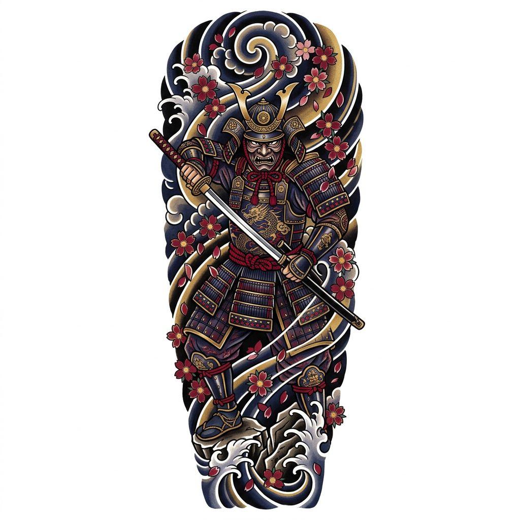 forearm-tattoo japanese samurai
