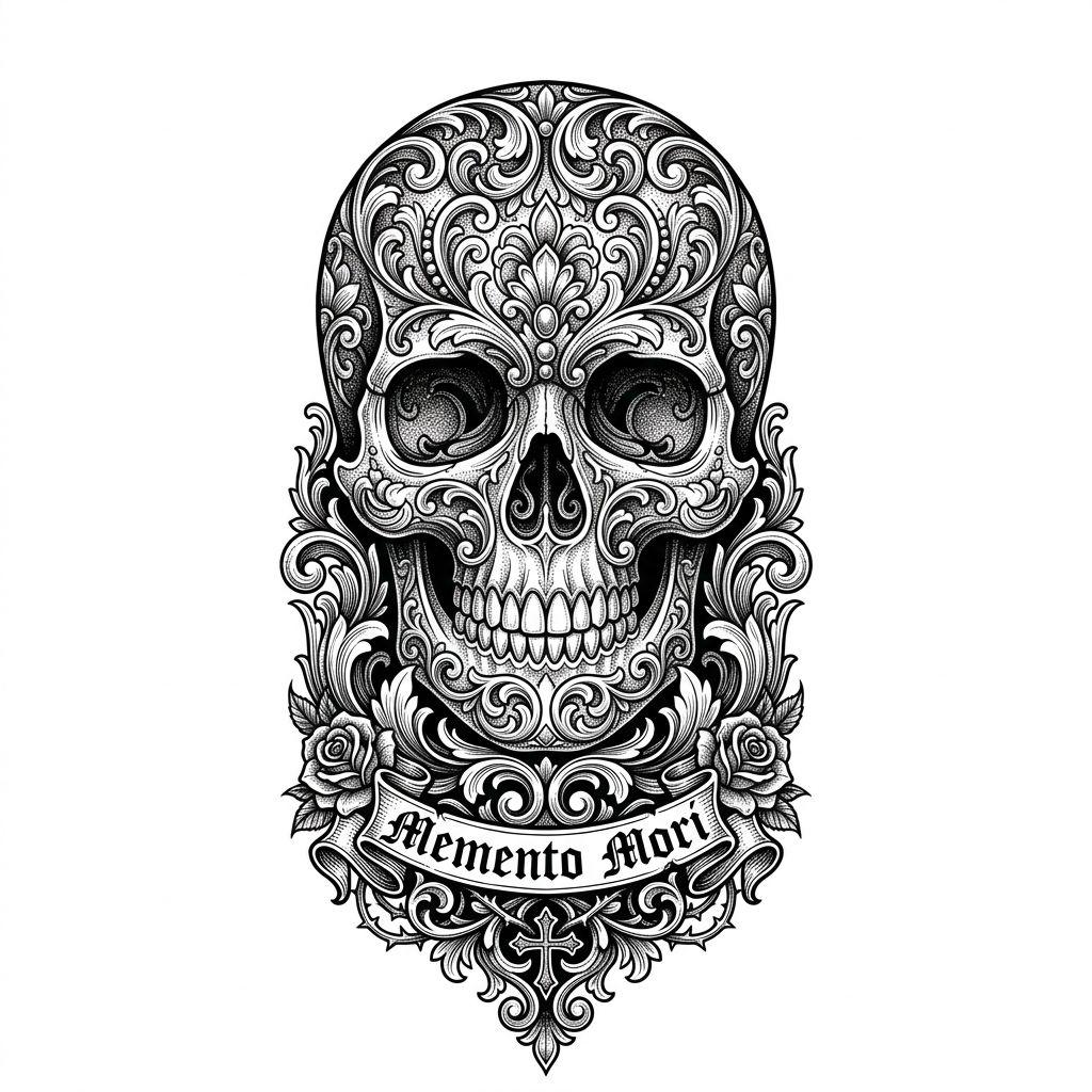 forearm-tattoo masculine skull
