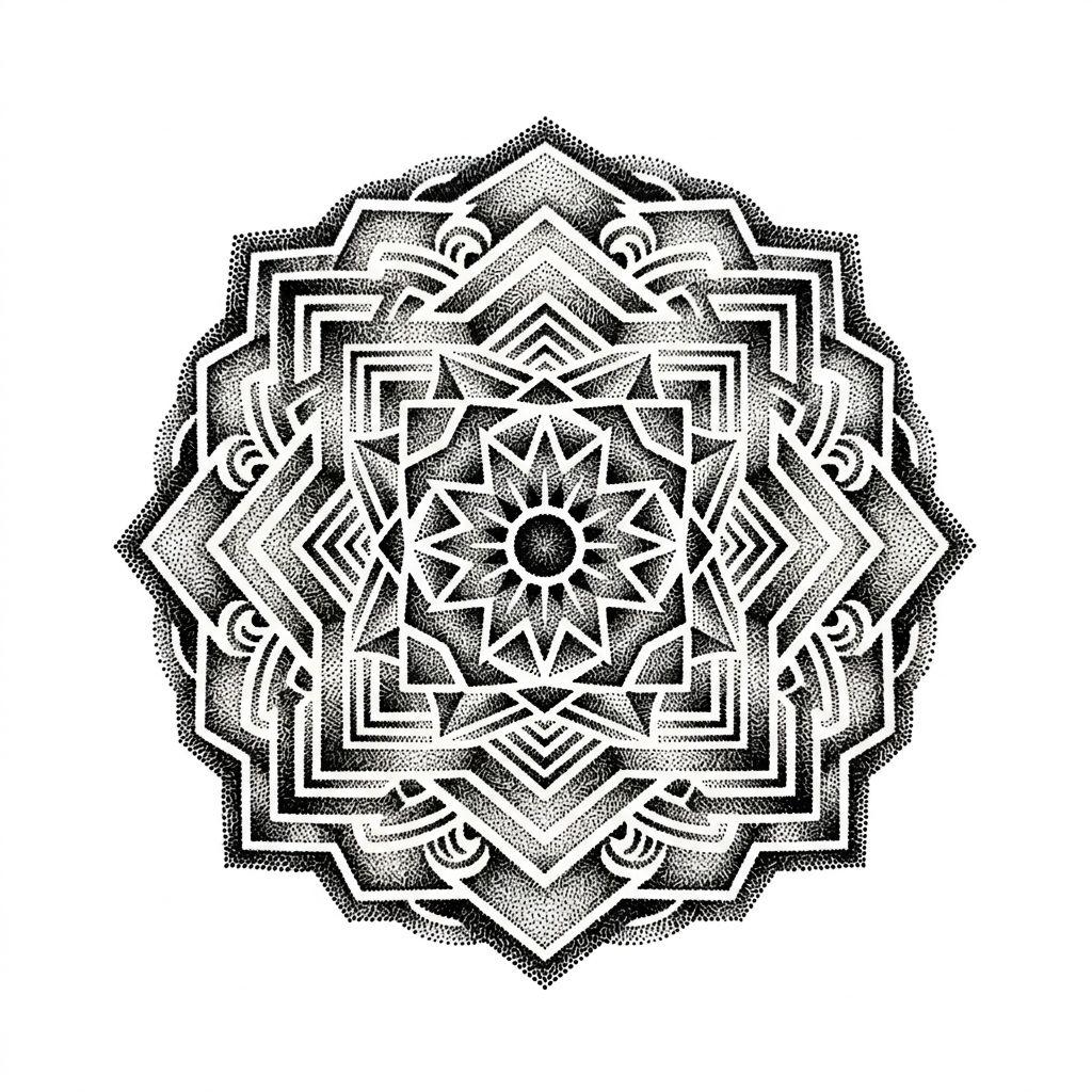 idée tatouage discret homme petit point dotwork