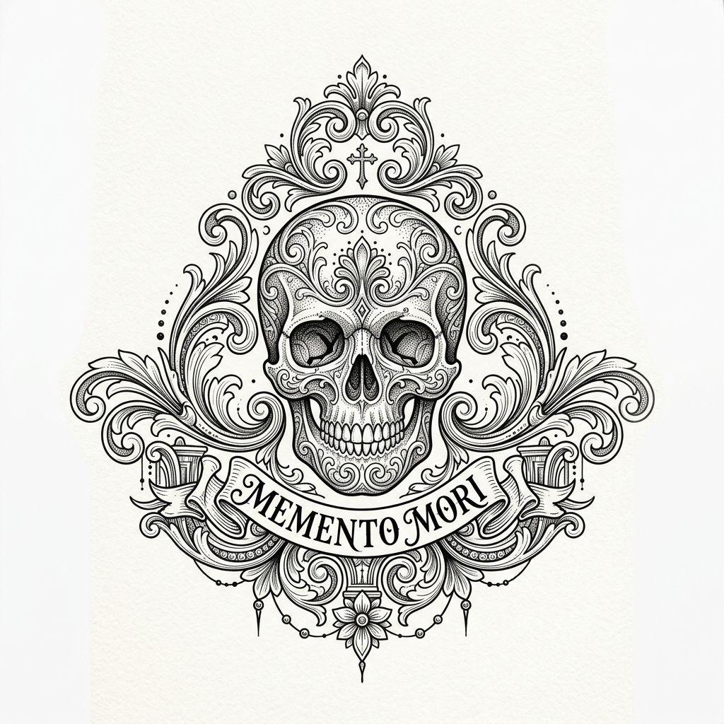 idée tatouage discret homme petit crâne miniature