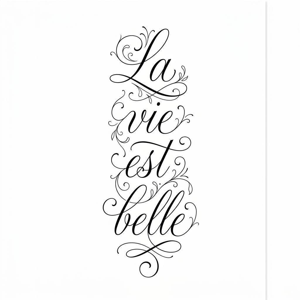 idée tatouage femme bras lettrage manuscrit vertical