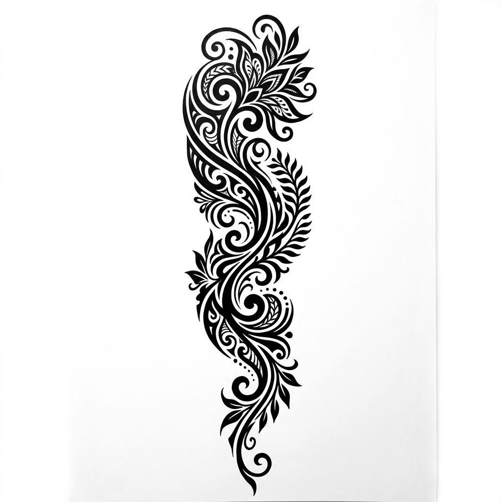 idée tatouage femme bras tribal féminin moderne