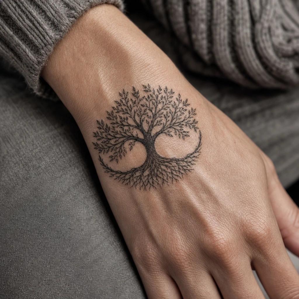idée tatouage arbre de vie arbres de vie flash
