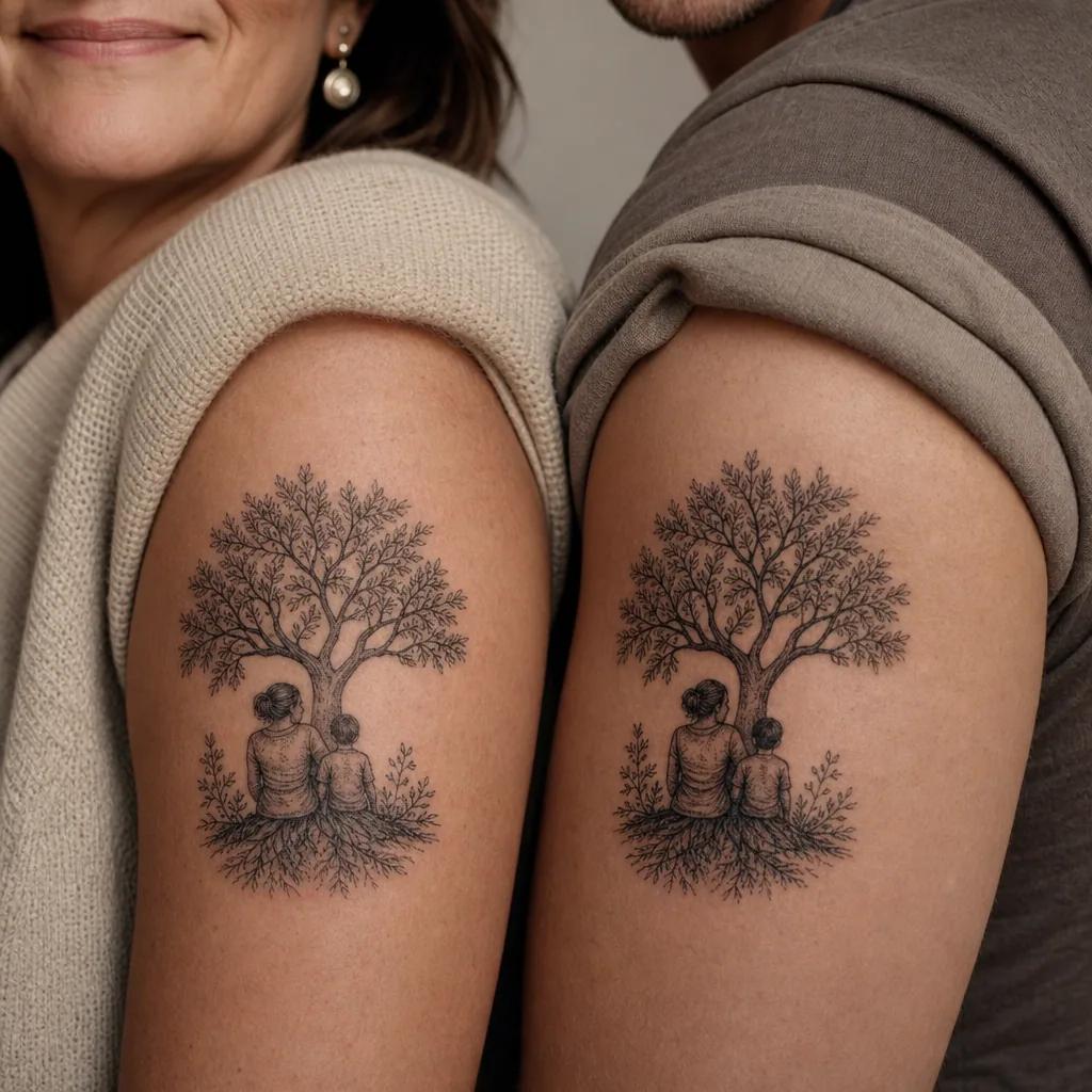 idée tatouage mère et fils mains premium mon fils ma vie