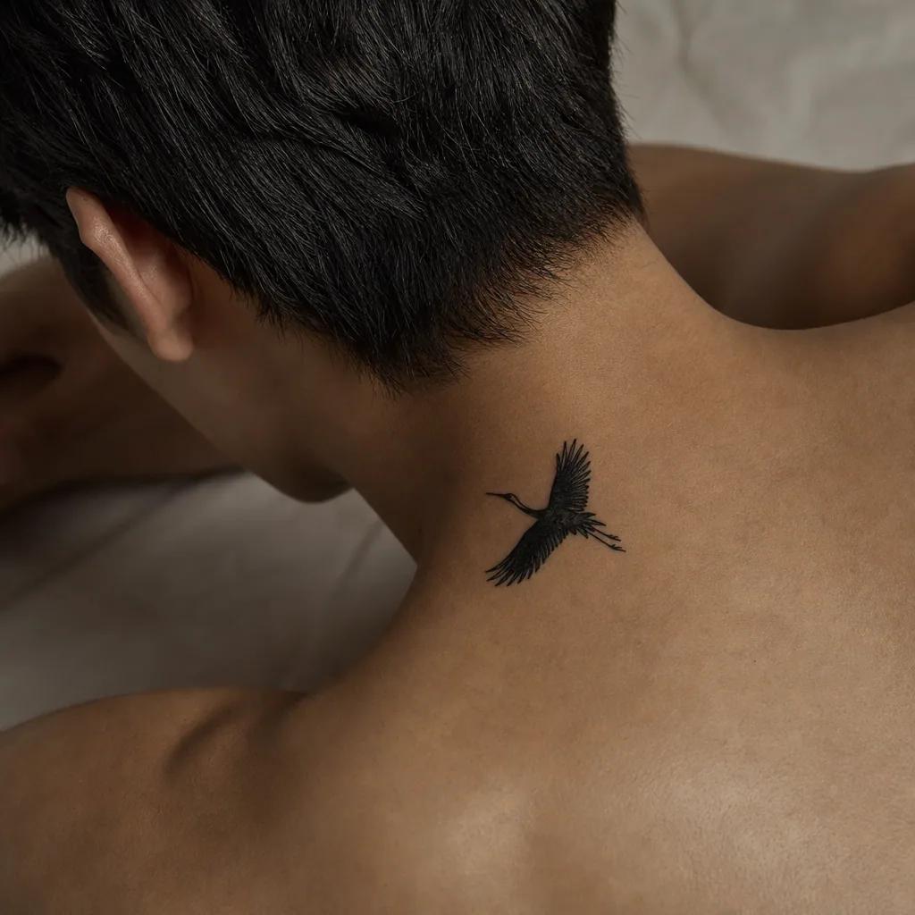 small tattoo miniature blackwork skull, realistic photo on skin