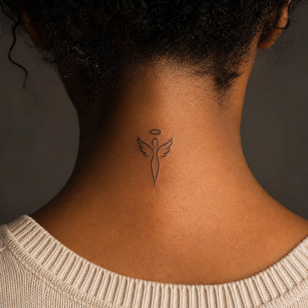 Ange fine line minimaliste
