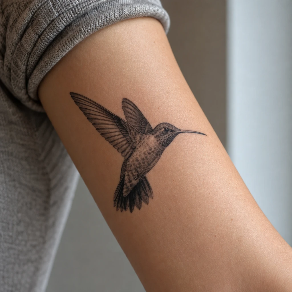 Colibri realiste couleur