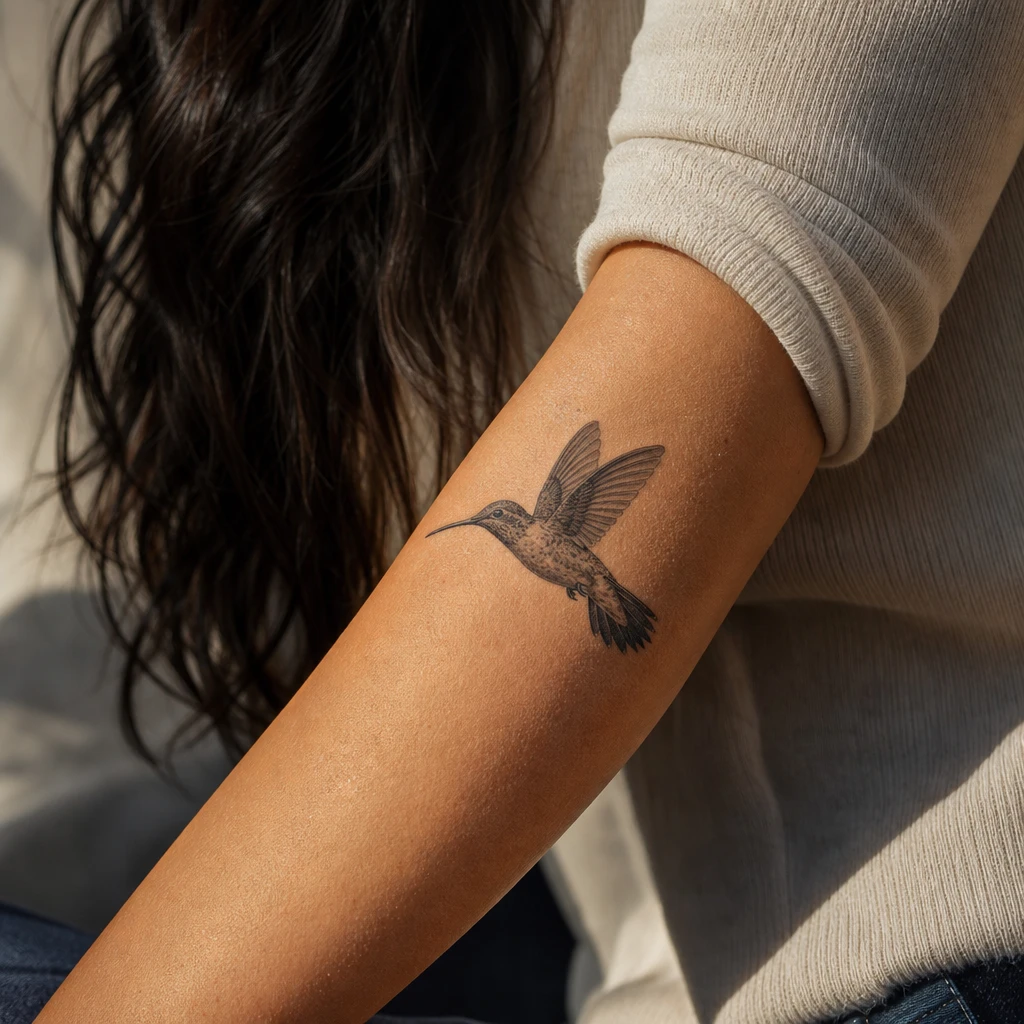 Colibri realiste couleur