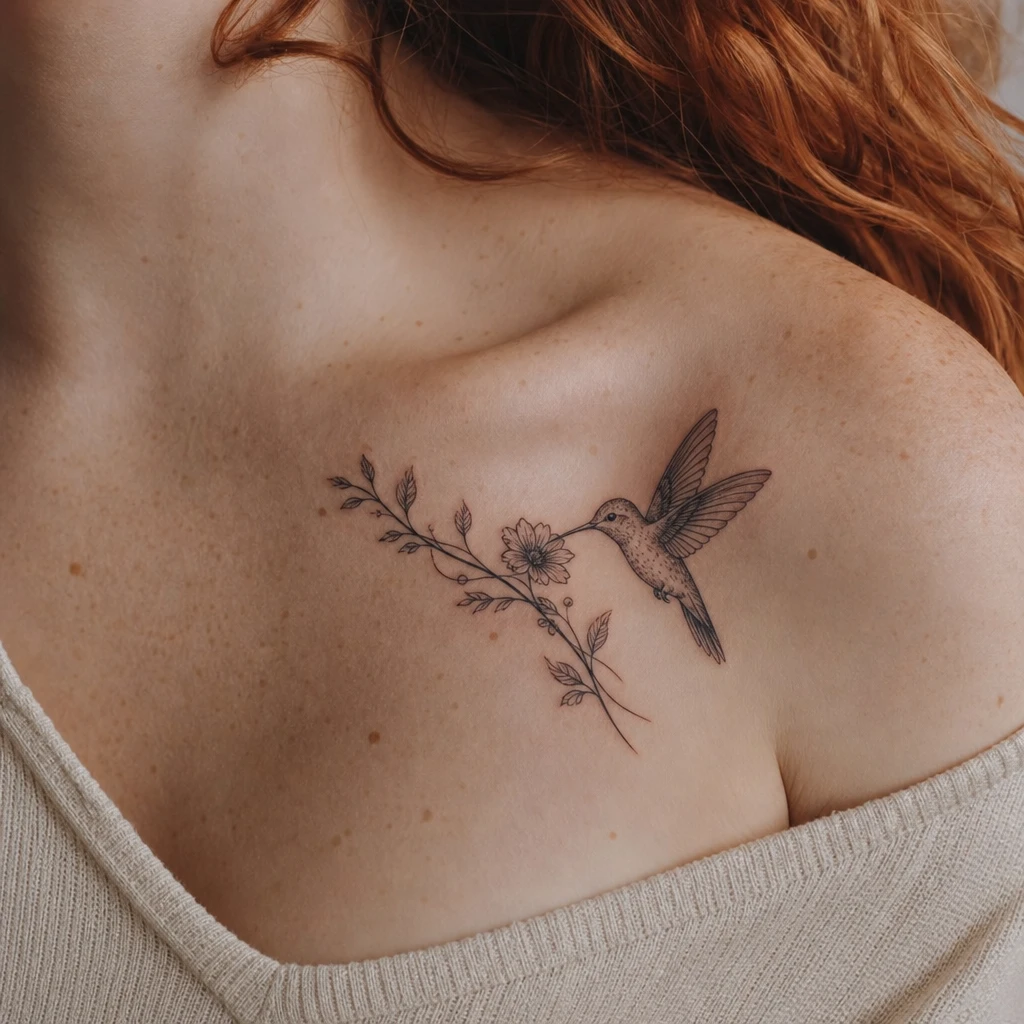 Colibri hommage avec prenom