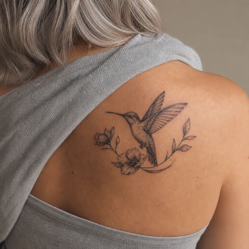 Colibri hommage avec prenom