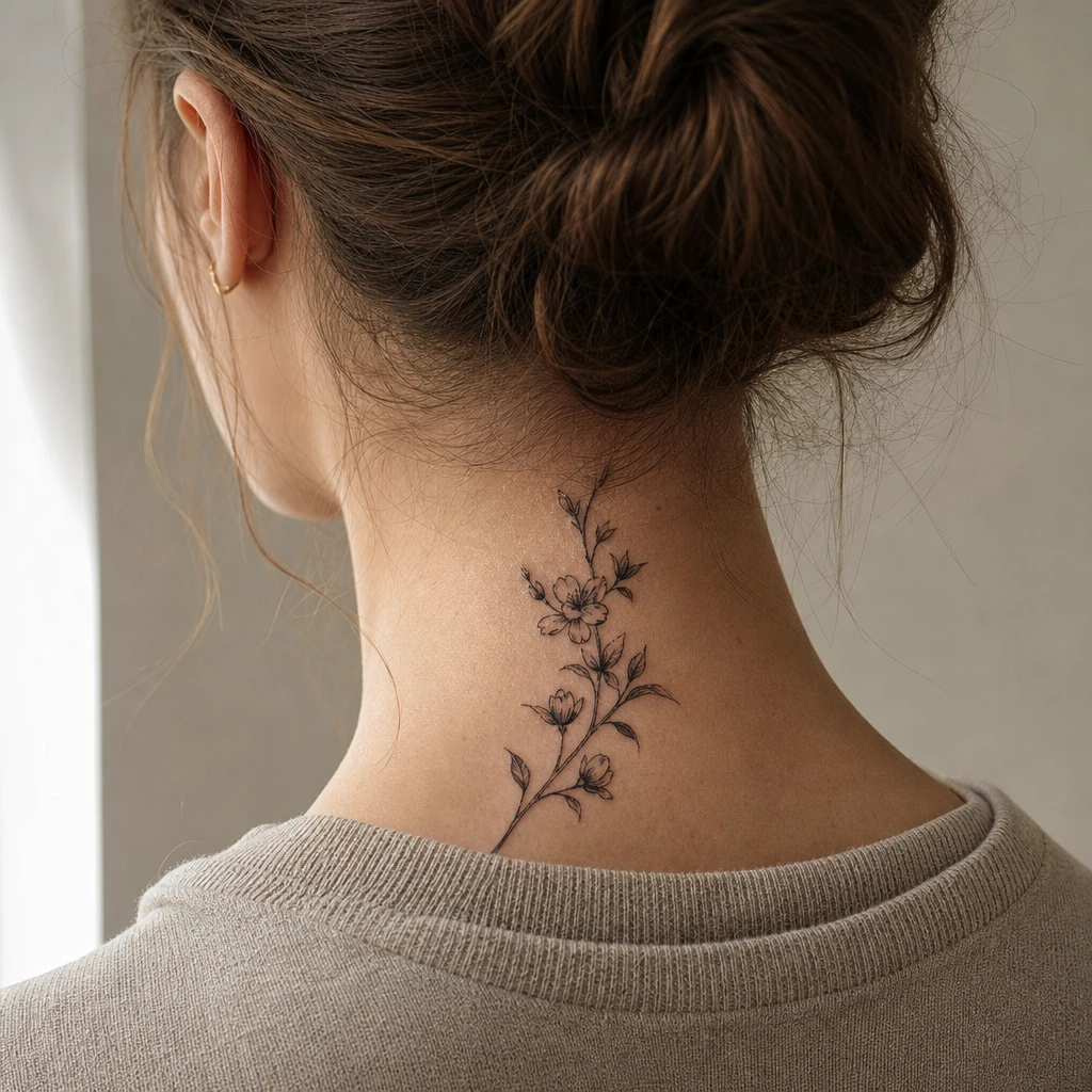 Branche fleurie