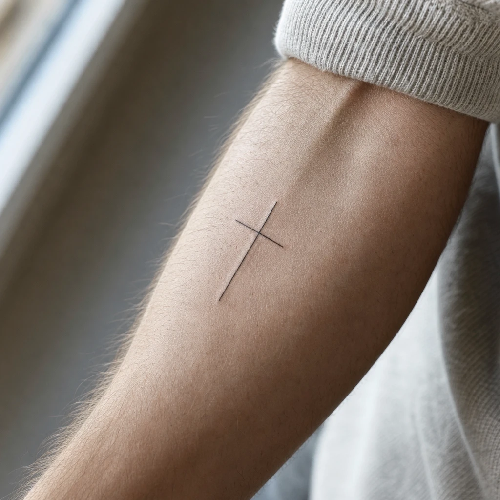 Croix fine minimaliste