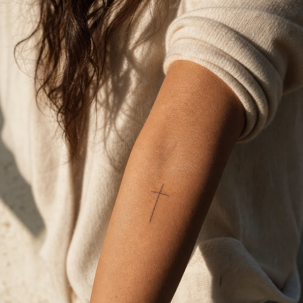 Croix fine minimaliste