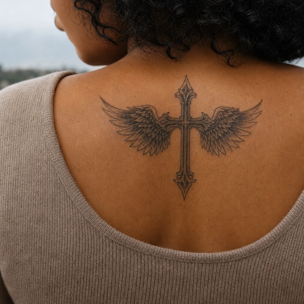 Croix ailes d ange