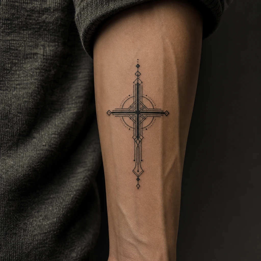 Croix geometrique moderne