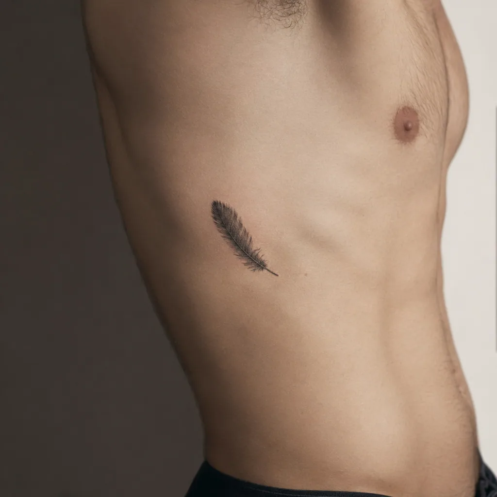 Petite plume realiste