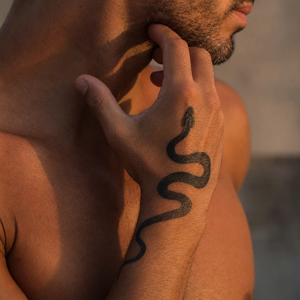 Main blackwork serpent