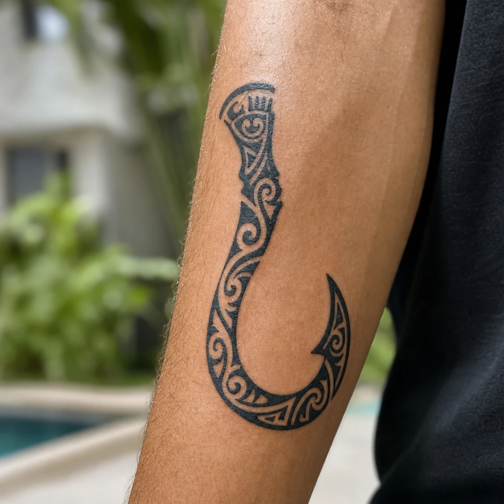 Maori tattoo on real skin