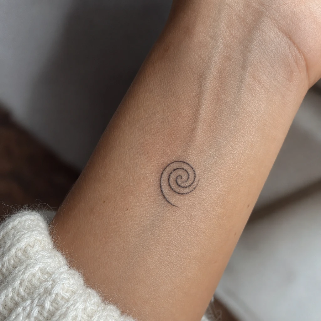 Maori tattoo on real skin