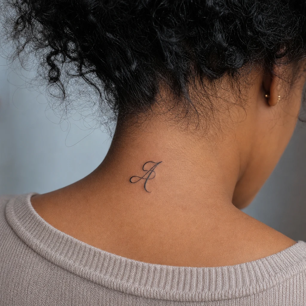 Initiale calligraphiee