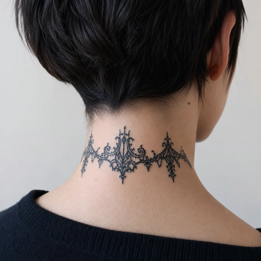 Ornement gothique dentelle