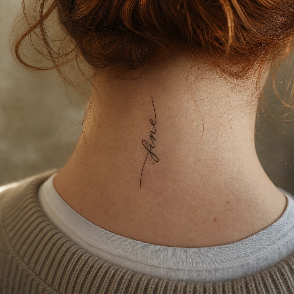 Phrase verticale fine