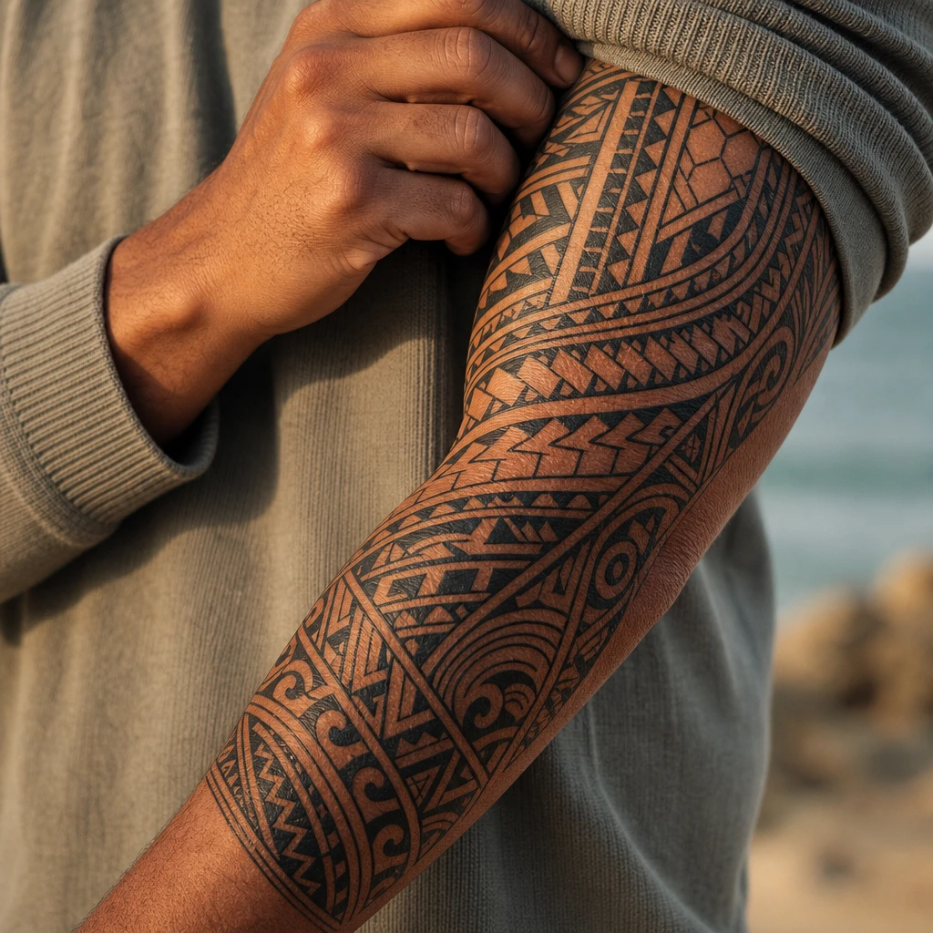 Manchette polynesienne complete