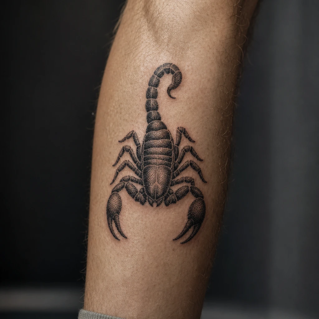 Scorpion dotwork