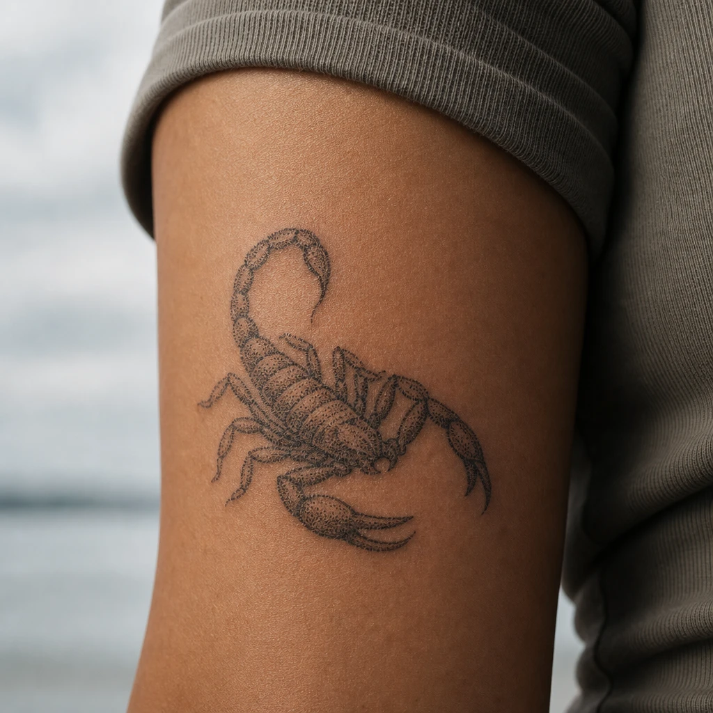 Scorpion dotwork