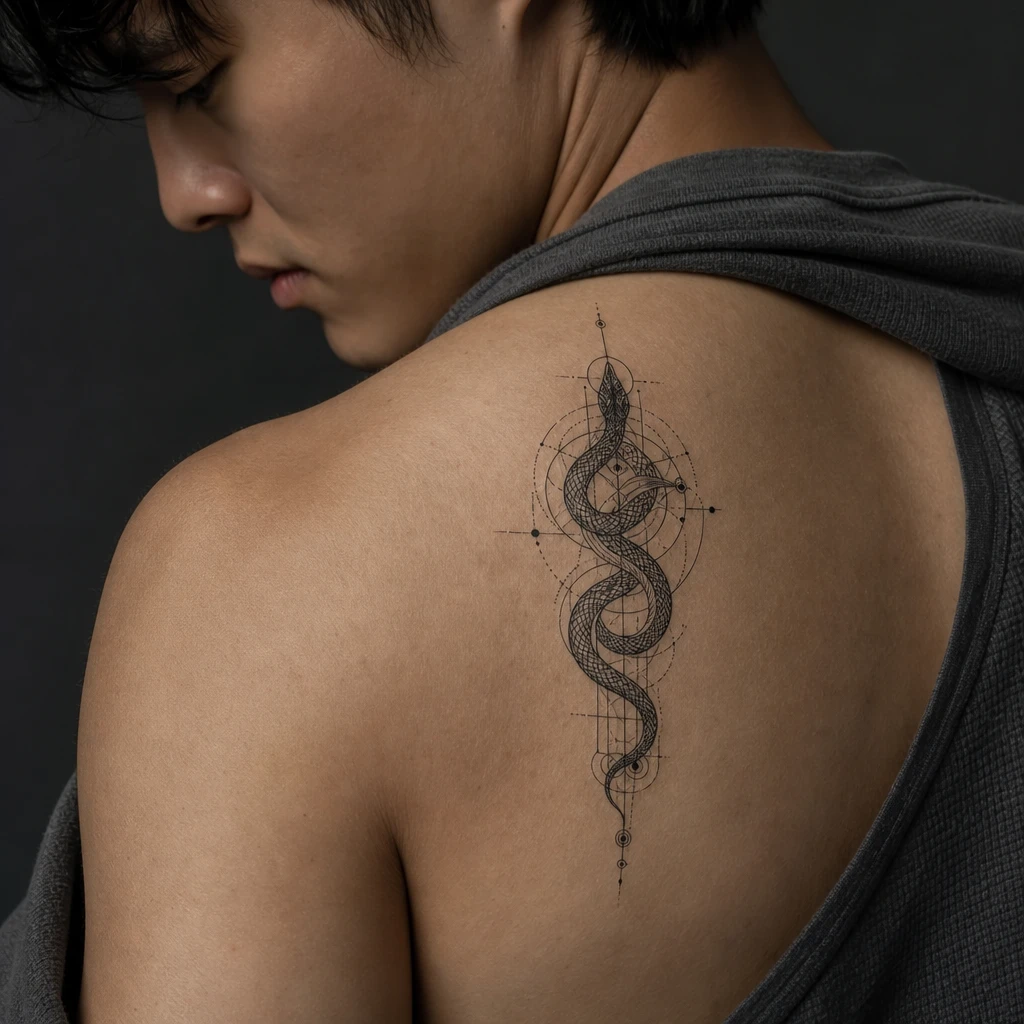Serpent geometrique sacre