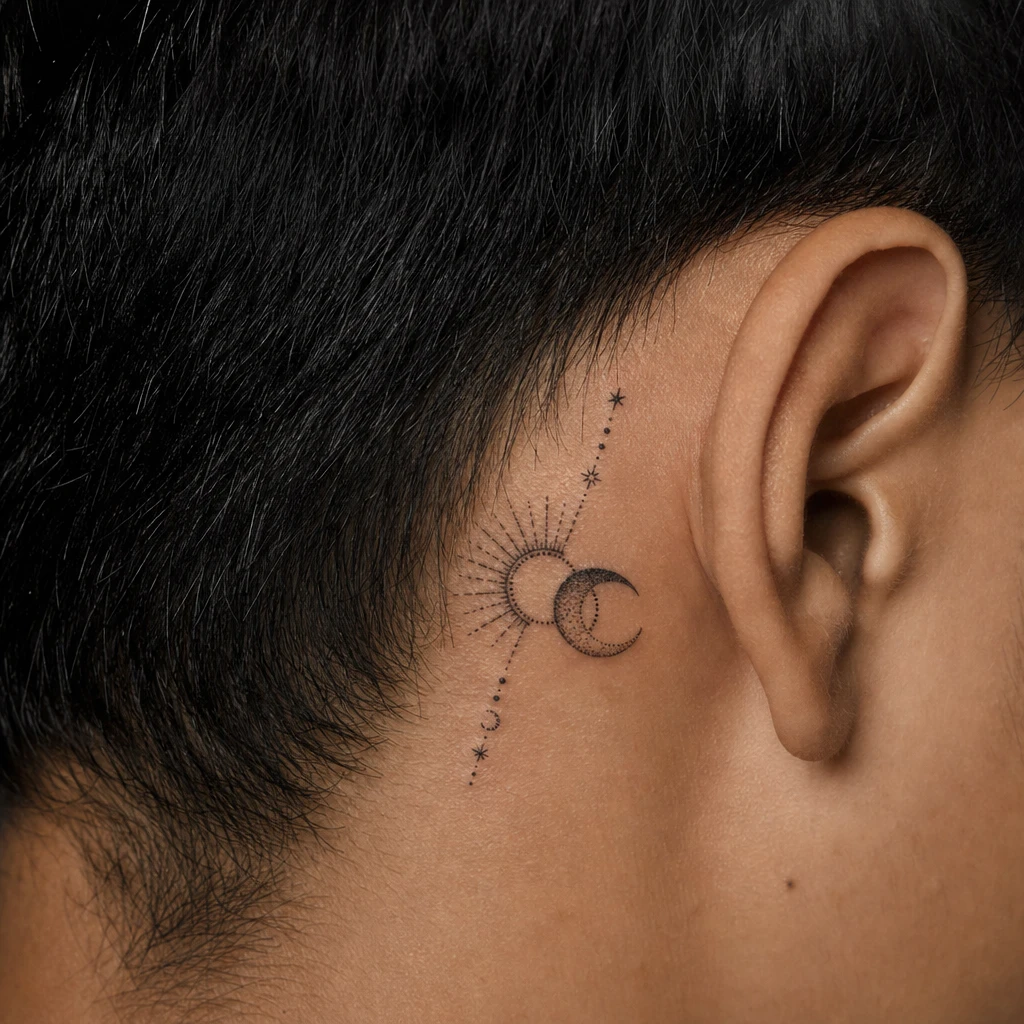 Dotwork celeste degrade